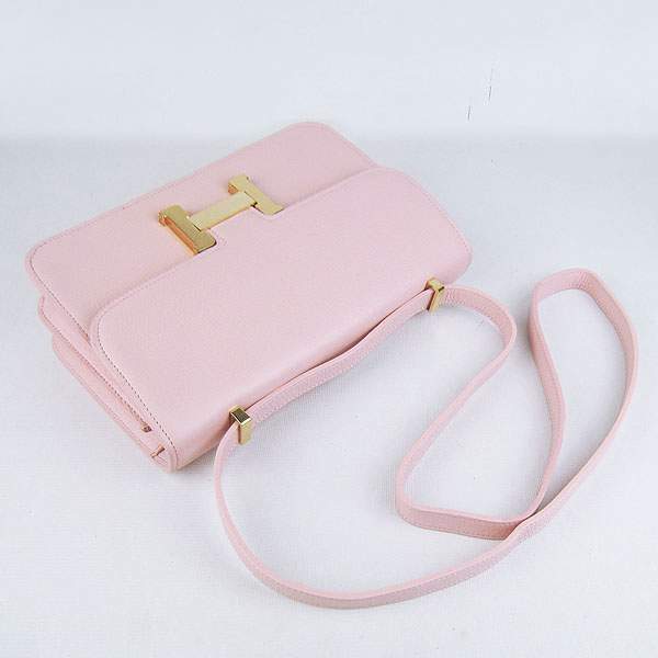 Hermes Constance Togo Leather Handbag - H020 Pink with Gold Hardware