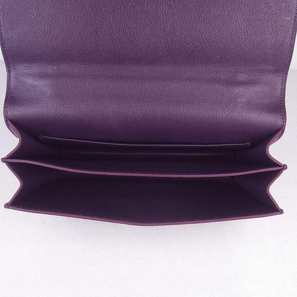 Hermes Constance Togo Leather Handbag - H020 Purple with Gold Hardware