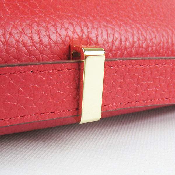 Hermes Constance Togo Leather Handbag - H020 Red with Gold Hardware
