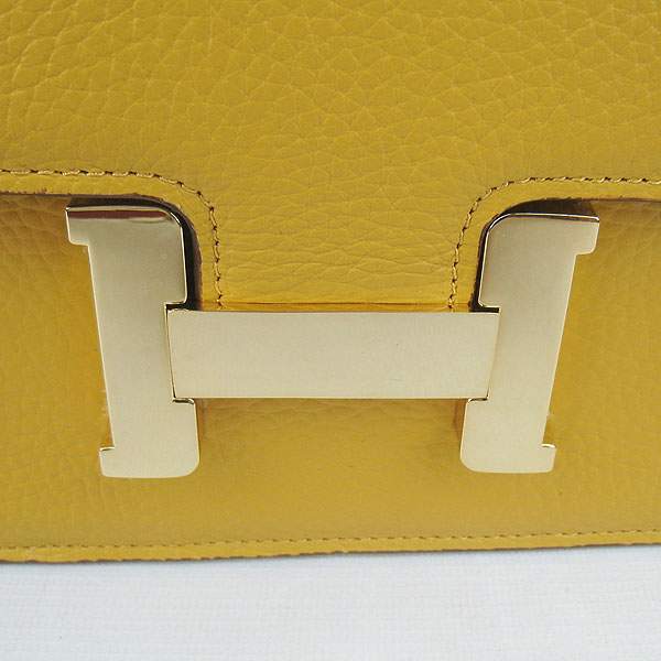 Hermes Constance Togo Leather Handbag - H020 Yellow with Gold Hardware