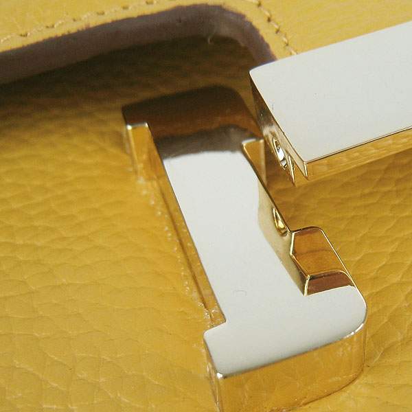 Hermes Constance Togo Leather Handbag - H020 Yellow with Gold Hardware