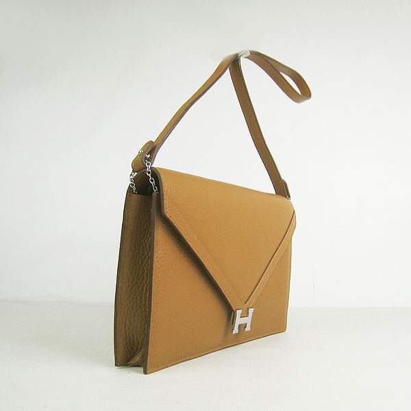 Hermes Lydie 2way Shoulder Bag - H021 Coffee With Silver Hardware