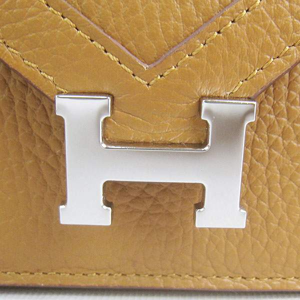 Hermes Lydie 2way Shoulder Bag - H021 Coffee With Silver Hardware - Click Image to Close