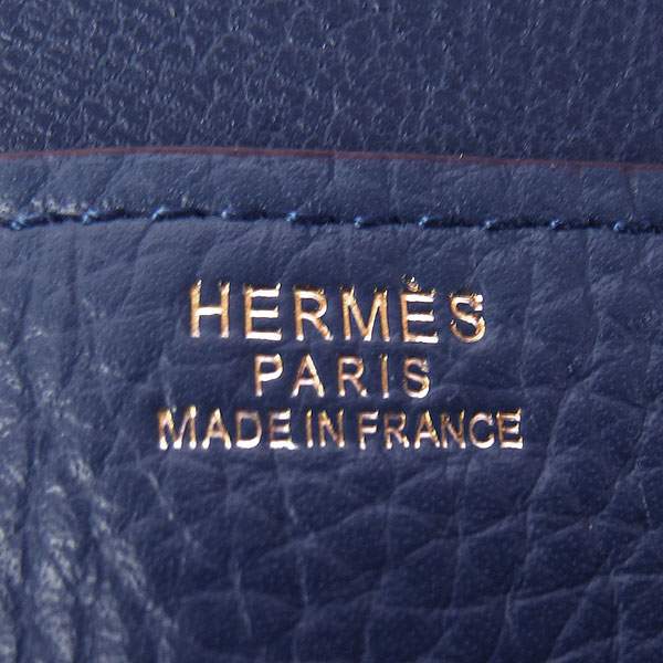 Hermes Lydie 2way Shoulder Bag - H021 Dark Blue With Gold Hardware - Click Image to Close