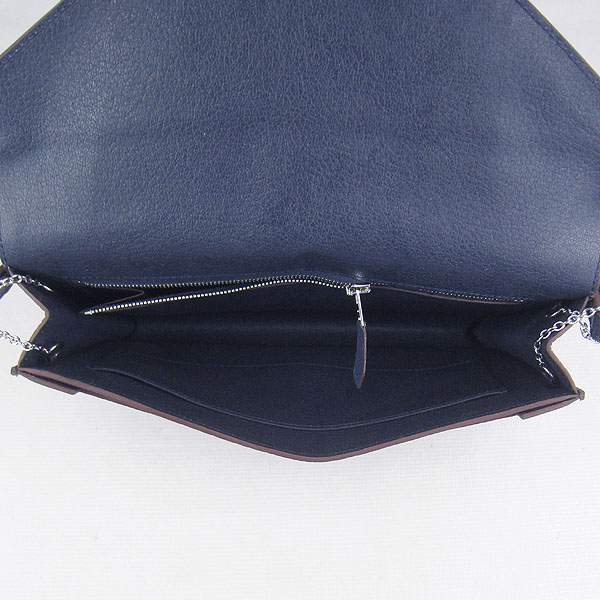 Hermes Lydie 2way Shoulder Bag - H021 Dark Blue With Silver Hardware