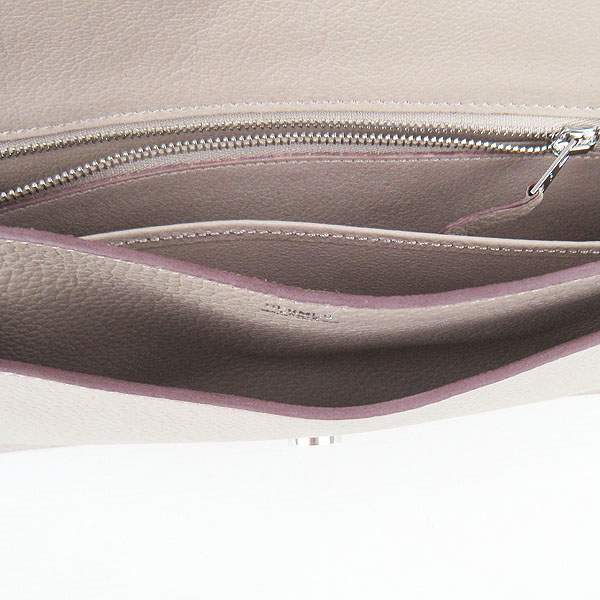 Hermes Lydie 2way Shoulder Bag - H021 Grey With Silver Hardware