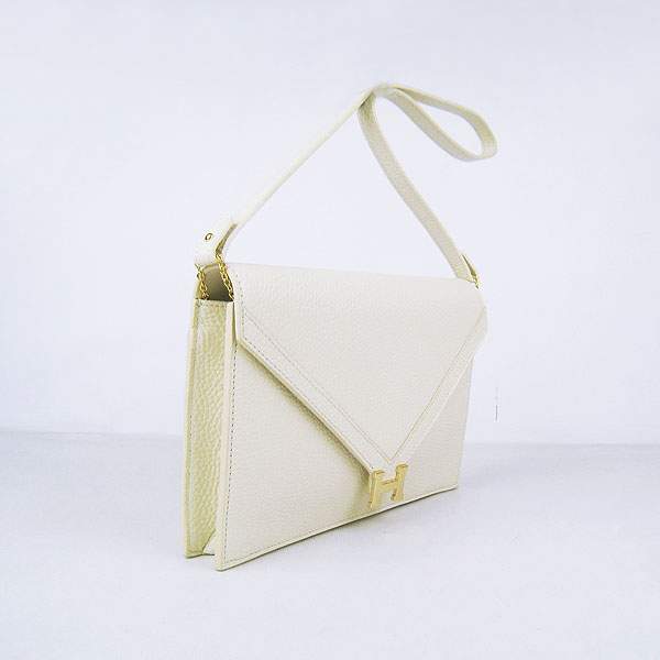 Hermes Lydie 2way Shoulder Bag - H021 Offwhite With Gold Hardware - Click Image to Close