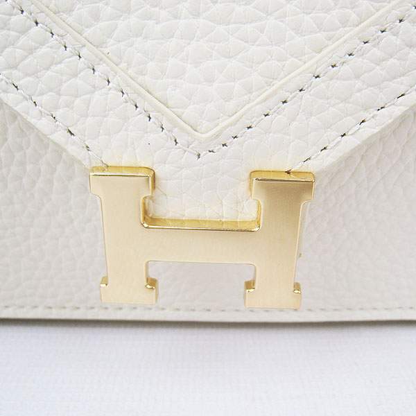 Hermes Lydie 2way Shoulder Bag - H021 Offwhite With Gold Hardware