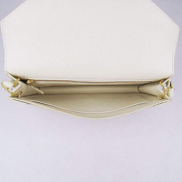 Hermes Lydie 2way Shoulder Bag - H021 Offwhite With Gold Hardware - Click Image to Close
