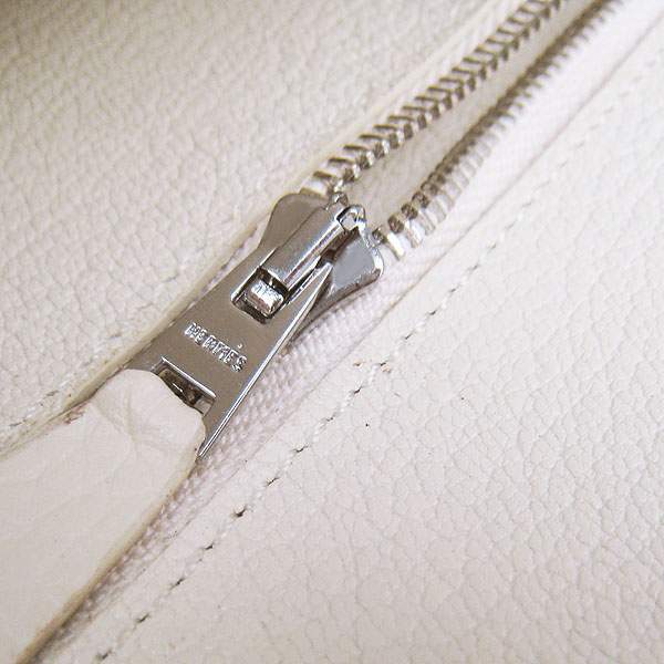 Hermes Lydie 2way Shoulder Bag - H021 Offwhite With Silver Hardware - Click Image to Close