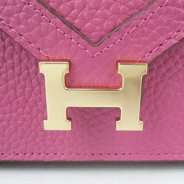 Hermes Lydie 2way Shoulder Bag - H021 Peach Red With Gold Hardware - Click Image to Close