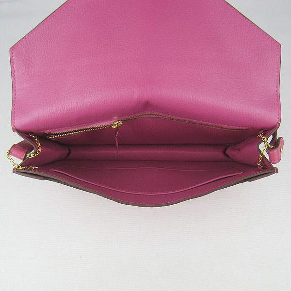 Hermes Lydie 2way Shoulder Bag - H021 Peach Red With Gold Hardware - Click Image to Close