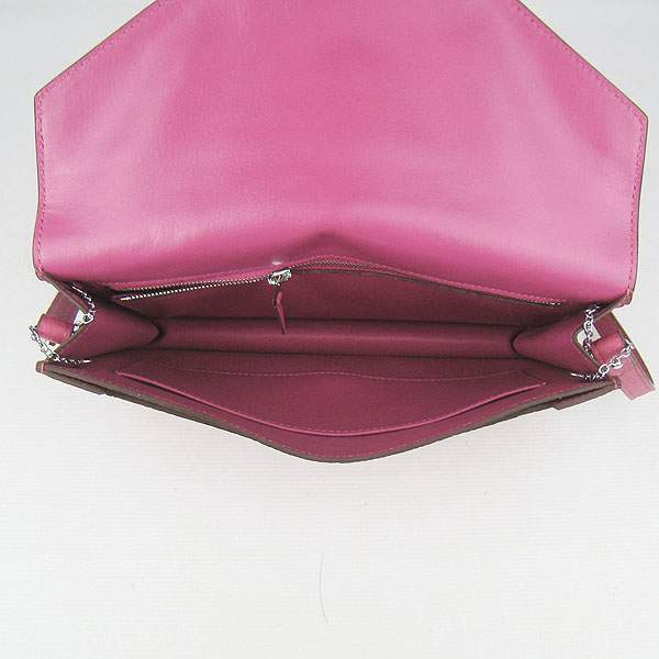Hermes Lydie 2way Shoulder Bag - H021 Peach Red With Silver Hardware - Click Image to Close