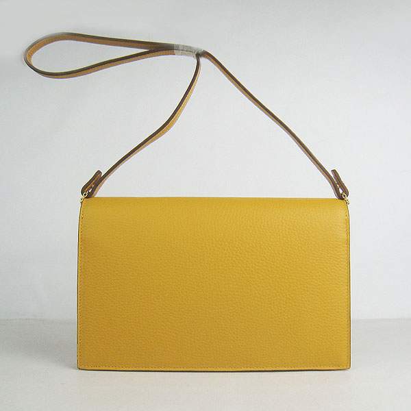 Hermes Lydie 2way Shoulder Bag - H021 Yellow With Gold Hardware