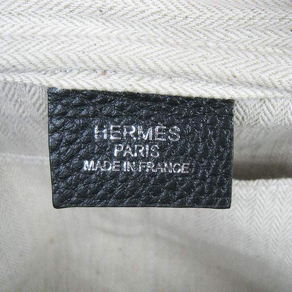 Hermes Victoria 35cm Calf Leather Bowling HandBag - H2802 Black
