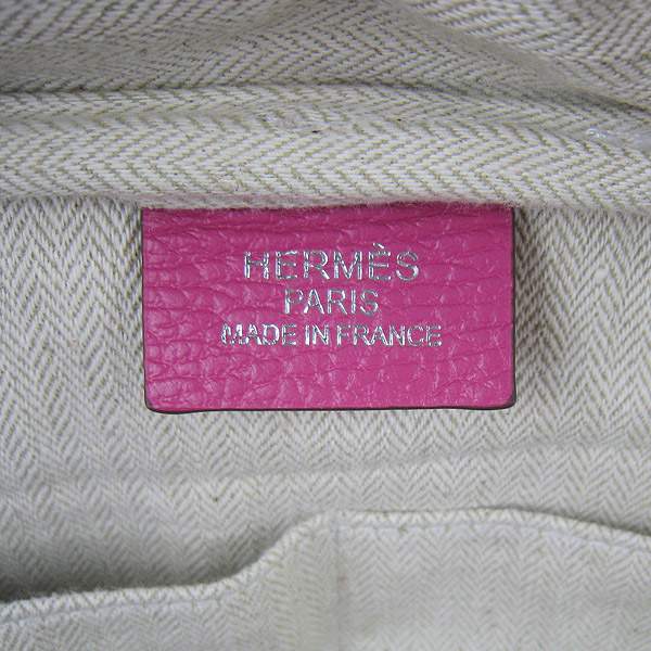 Hermes Victoria 35cm Calf Leather Bowling HandBag - H2802 Peach Red - Click Image to Close