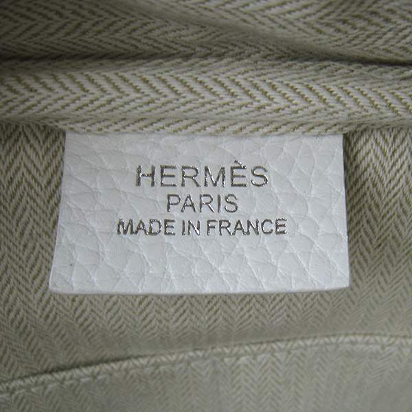 Hermes Victoria 35cm Calf Leather Bowling HandBag - H2802 White