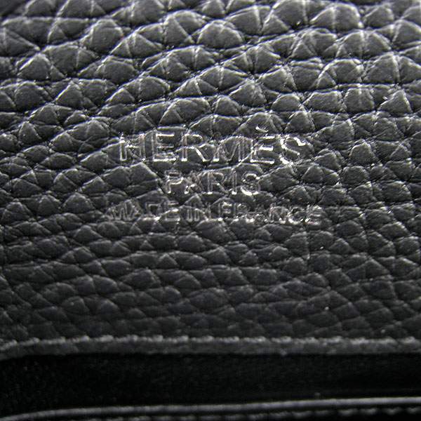Hermes So Kelly 34cm Tote Leather Handbag - H2804 Black - Click Image to Close