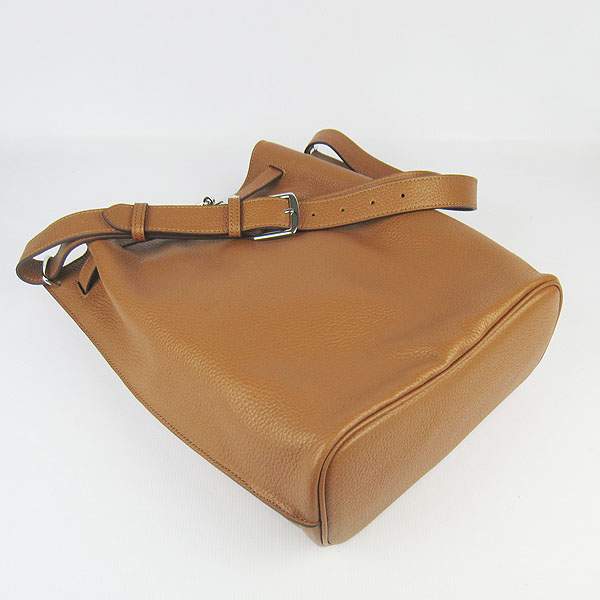 Hermes So Kelly 34cm Tote Leather Handbag - H2804 Coffee