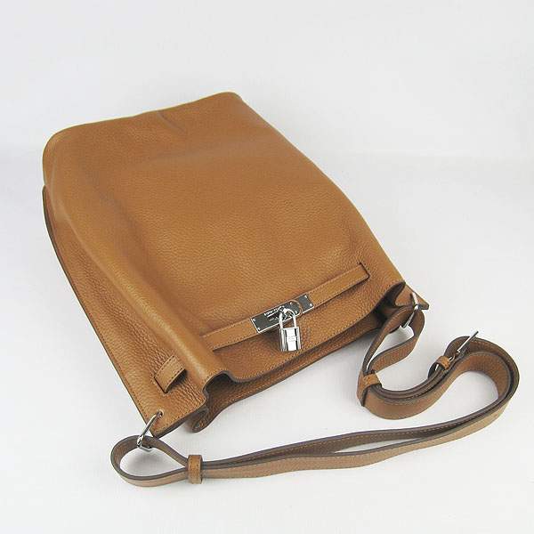 Hermes So Kelly 34cm Tote Leather Handbag - H2804 Coffee