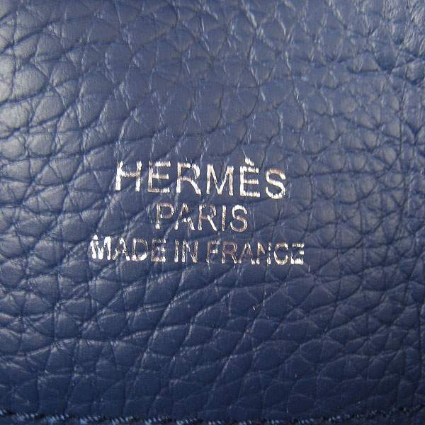 Hermes So Kelly 34cm Tote Leather Handbag - H2804 Dark Blue