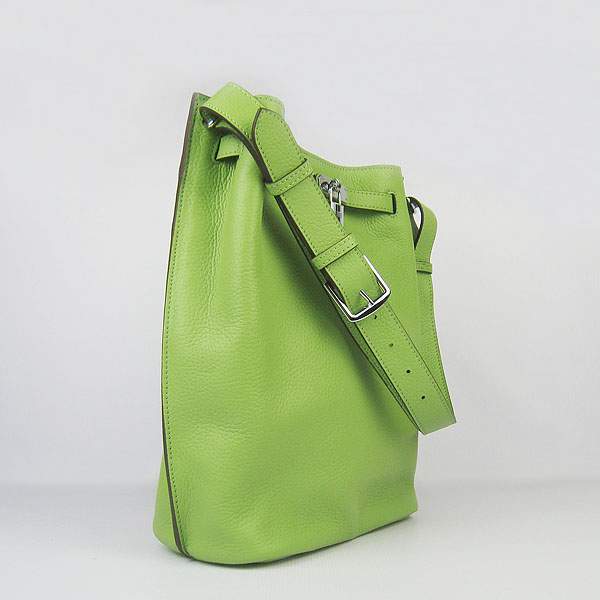 Hermes So Kelly 34cm Tote Leather Handbag - H2804 Green