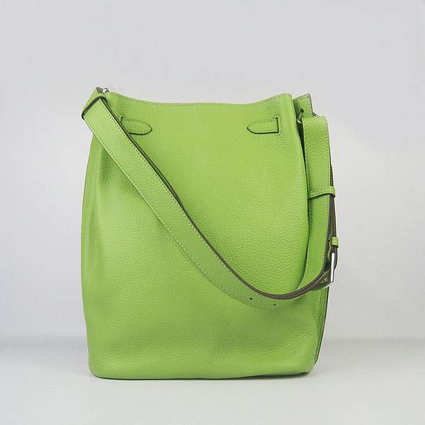 Hermes So Kelly 34cm Tote Leather Handbag - H2804 Green - Click Image to Close