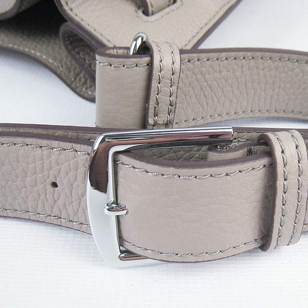 Hermes So Kelly 34cm Tote Leather Handbag - H2804 Grey