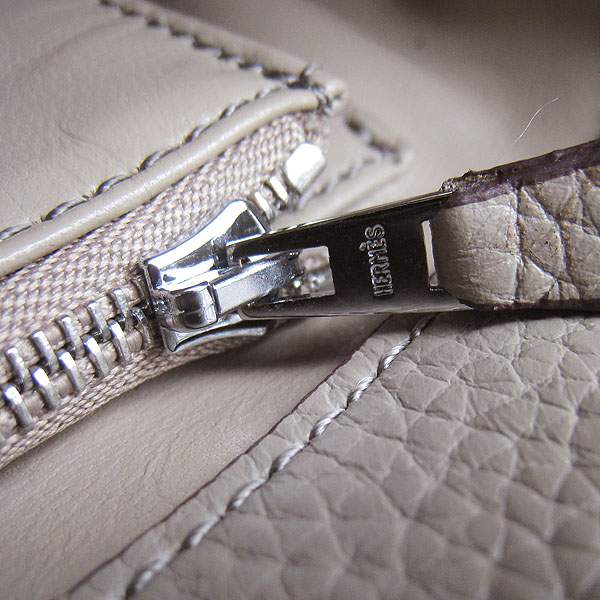 Hermes So Kelly 34cm Tote Leather Handbag - H2804 Grey