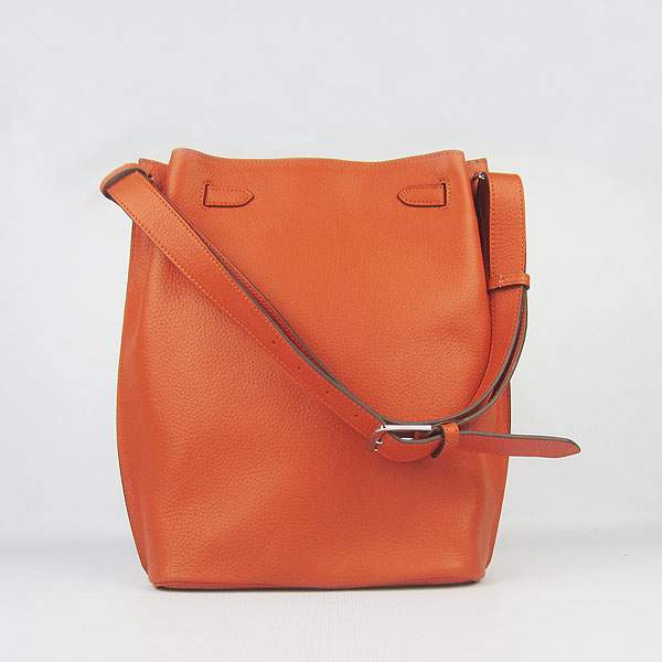 Hermes So Kelly 34cm Tote Leather Handbag - H2804 Orange