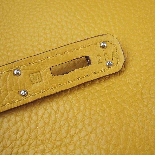 Hermes So Kelly 34cm Tote Leather Handbag - H2804 Yellow - Click Image to Close