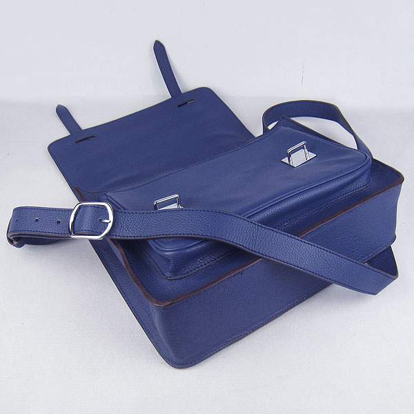 Hermes Steve Medium Messenger Bag - H2810 Dark Blue
