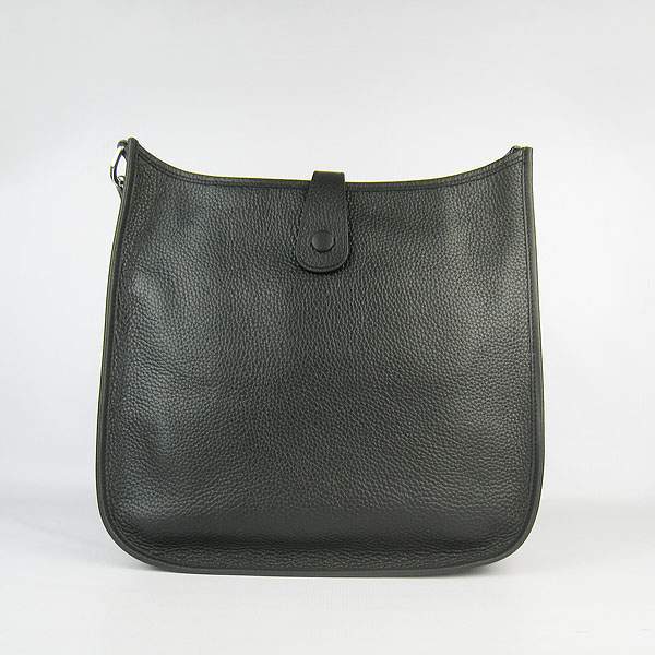 Hermes Evelyne Bag - H6309 Black With Silver Hardware