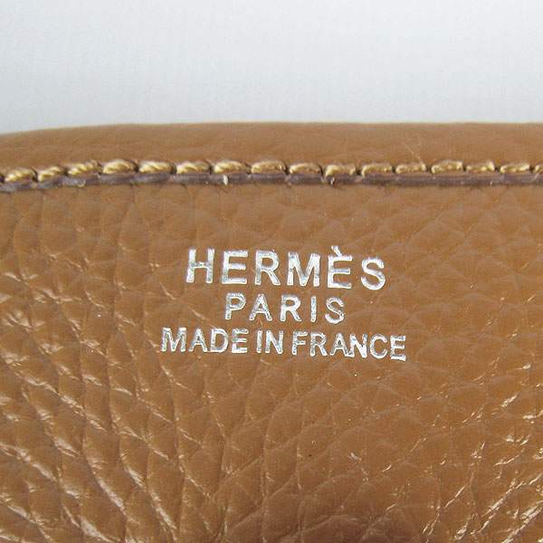 Hermes Evelyne Bag - H6309 Coffee With Silver Hardware - Click Image to Close