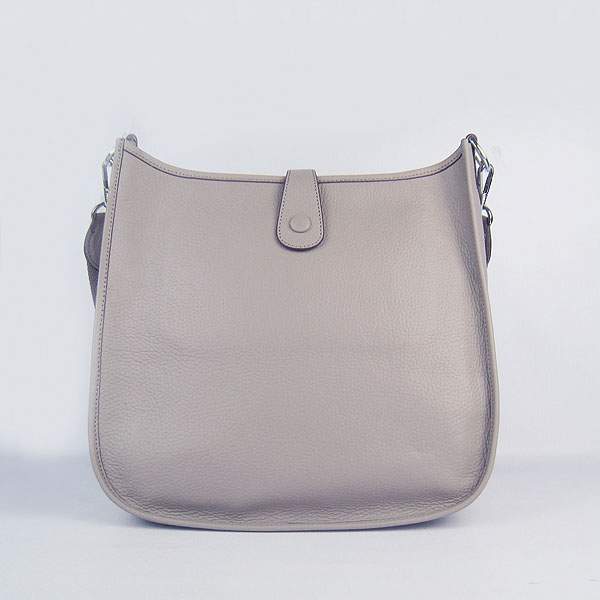 Hermes Evelyne Bag - H6309 Grey With Silver Hardware