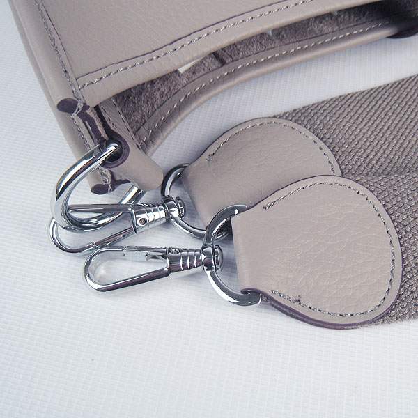 Hermes Evelyne Bag - H6309 Grey With Silver Hardware