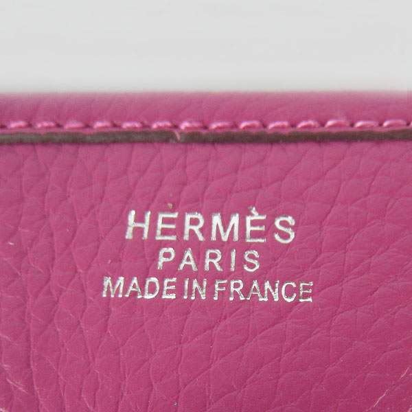 Hermes Evelyne Bag - H6309 Peach Red With Silver Hardware - Click Image to Close