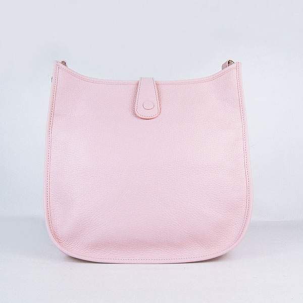 Hermes Evelyne Bag - H6309 Pink With Silver Hardware - Click Image to Close