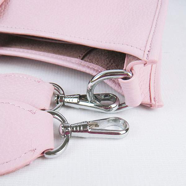 Hermes Evelyne Bag - H6309 Pink With Silver Hardware