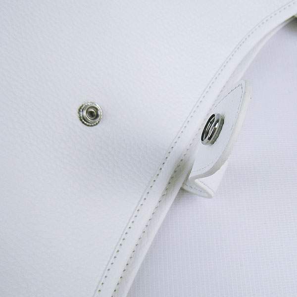 Hermes Evelyne Bag - H6309 White With Silver Hardware