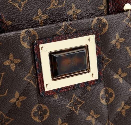 Louis Vuitton Monogram Canvas Limited Edition Hawksbill Bag Brown M40401