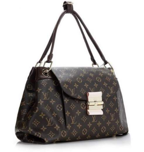 Louis Vuitton Monogram Canvas Olympe Top-Handle Bag Wine Red M40579 - Click Image to Close