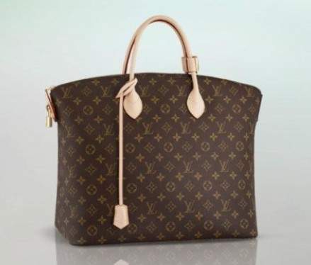 Louis Vuitton Monogram Canvas Lockit GM Top Handle Bag Brown M40614