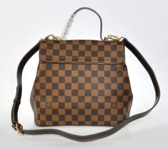 Louis Vuitton Damier Canvas Bergamo PM Shoulder Bag Brown N41167 - Click Image to Close