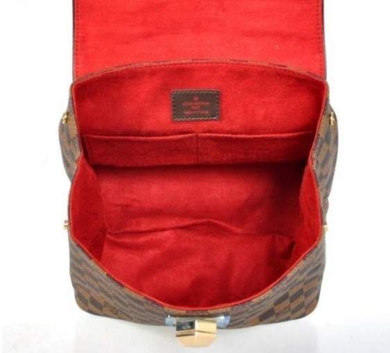 Louis Vuitton Damier Canvas Bergamo PM Shoulder Bag Brown N41167 - Click Image to Close