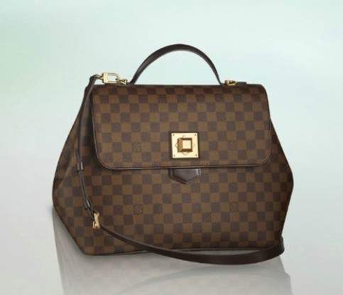 Louis Vuitton Damier Canvas Bergamo GM Shoulde Bag Brown N41169 - Click Image to Close