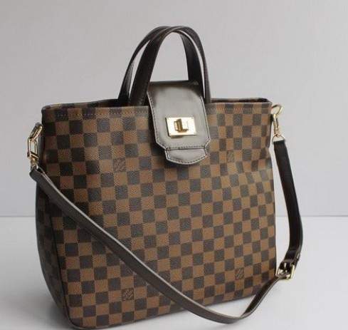 Louis Vuitton Damier Canvas Top Handle Bags M41177