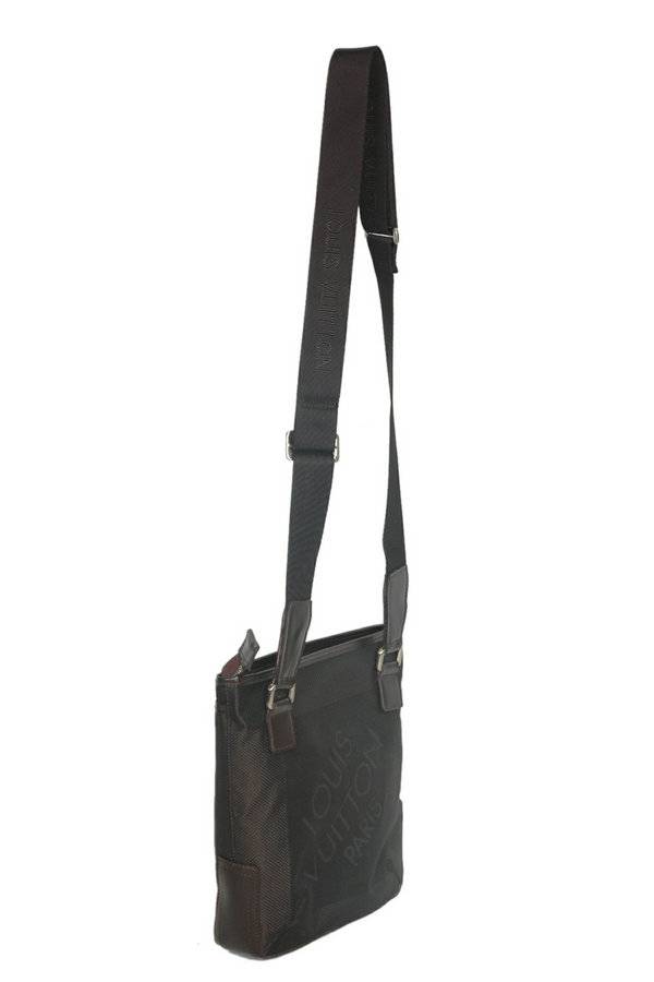 Louis Vuitton Damier Geant Canvas Flat Pochette N41114 Black