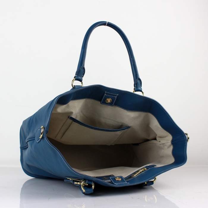 Prada Calfskin Hobo Bag 8209 Blue