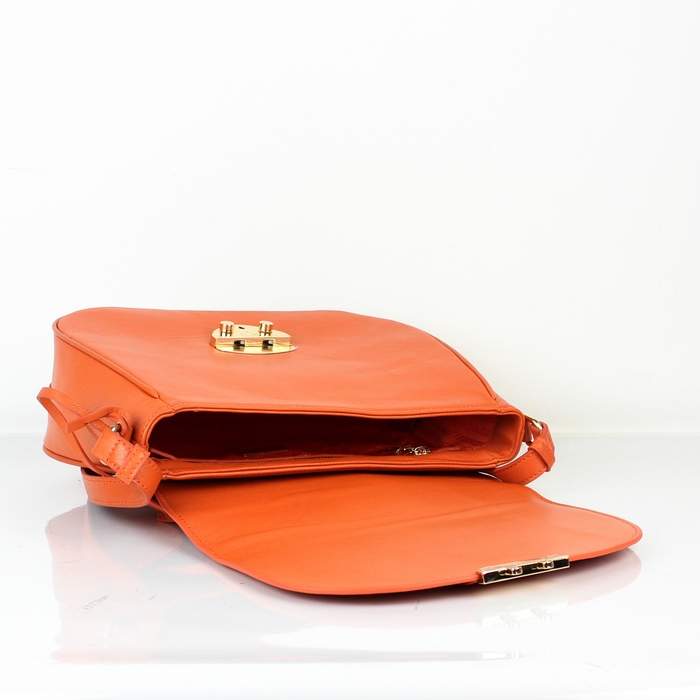 Prada Original Lambskin leather Handbag - 8227 Orange